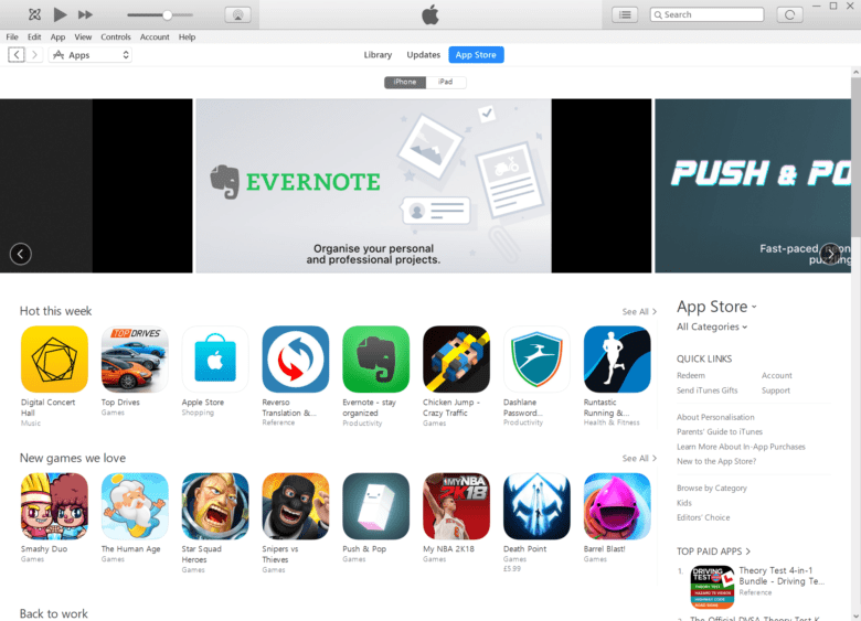 Itunes app store for mac